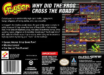 Frogger (USA) box cover back